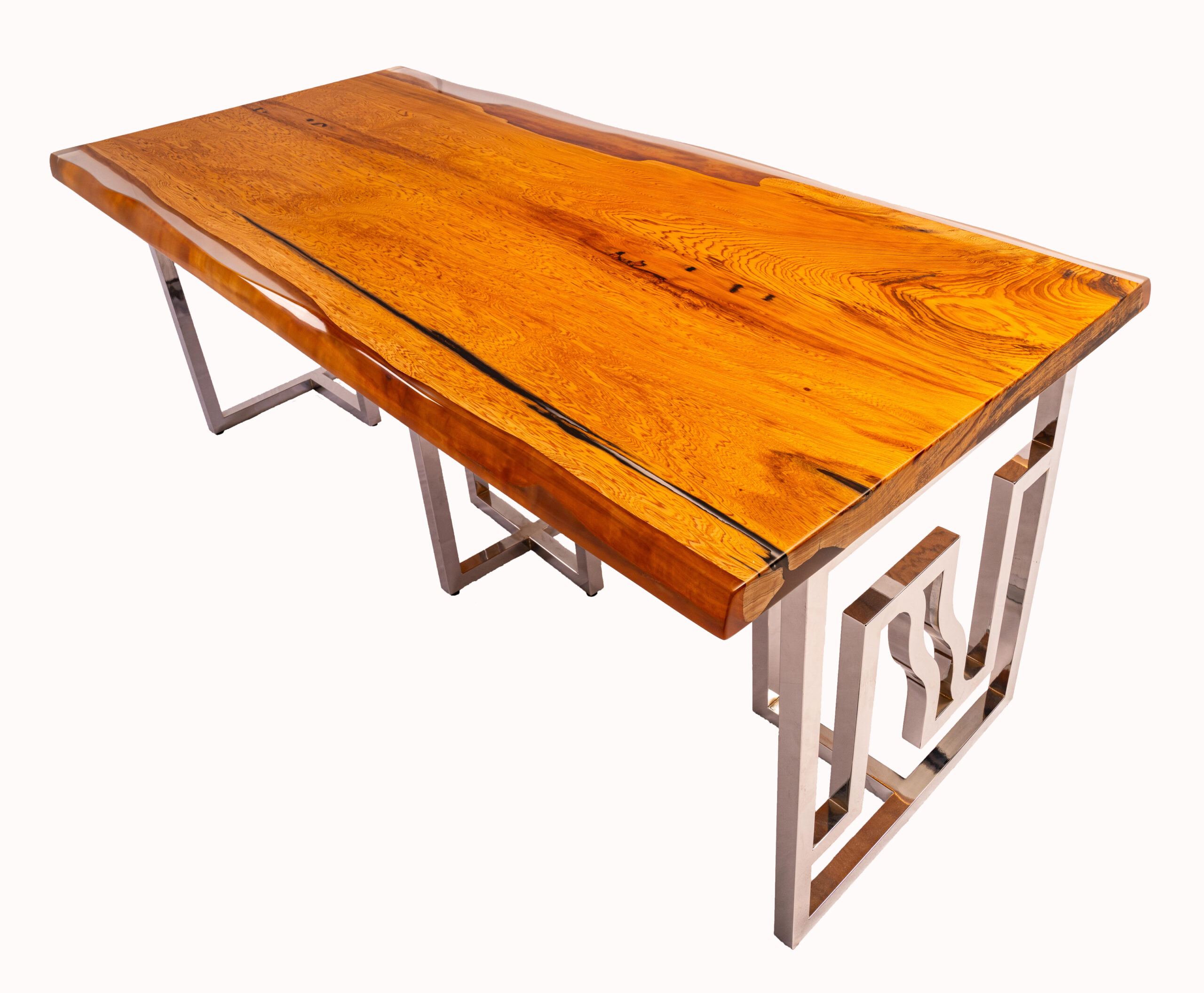 屋久杉〈ヤクスギ〉 屋久杉（ヤクスギ）レジンテーブル 181cm〜〈6人 