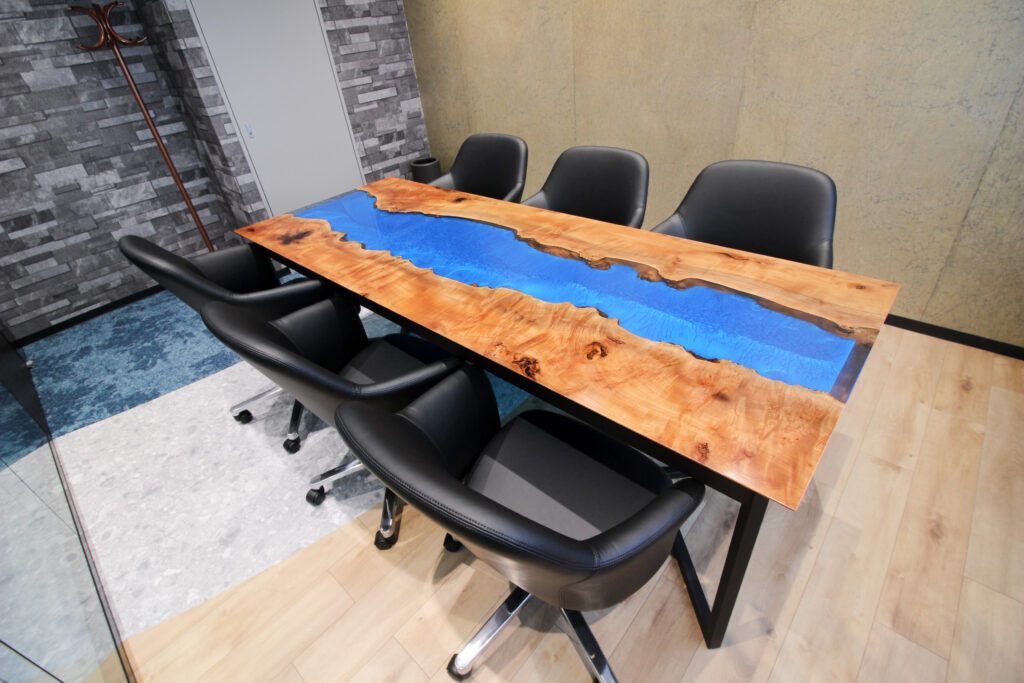 納品事例 | 天然木一枚板のレジンテーブル専門店MURUI